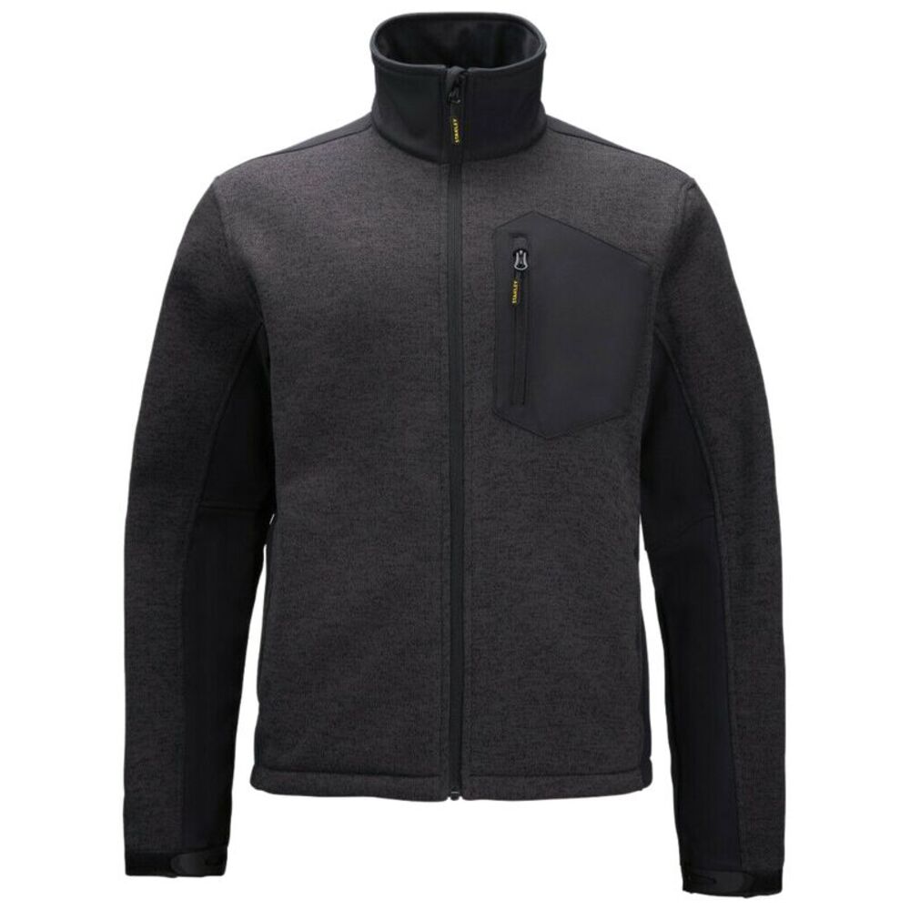 Stanley Mens Brady Knitted Fleece Jacket / Black